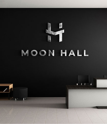 Moon Hall Lobby Signs Made by Southlake Signs Tampa in Tampa, FL