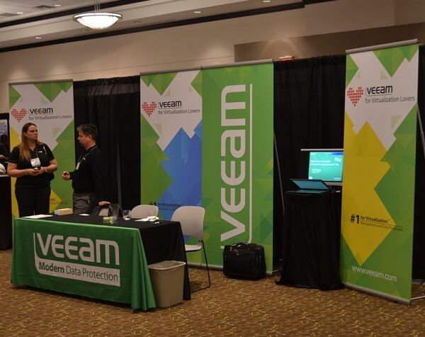 Veeam Trade Show Display Made by Southlake Signs Tampa in Tampa, FL