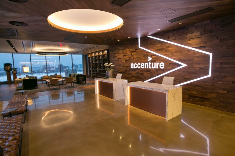 Accenture Lobby Signs Made by Southlake Signs Tampa in Tampa, FL